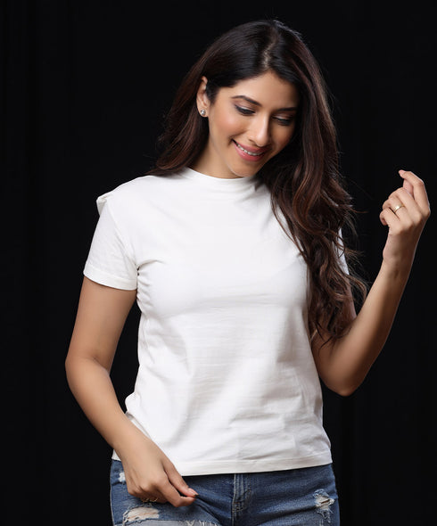 Basic Crew Neck White T-Shirt